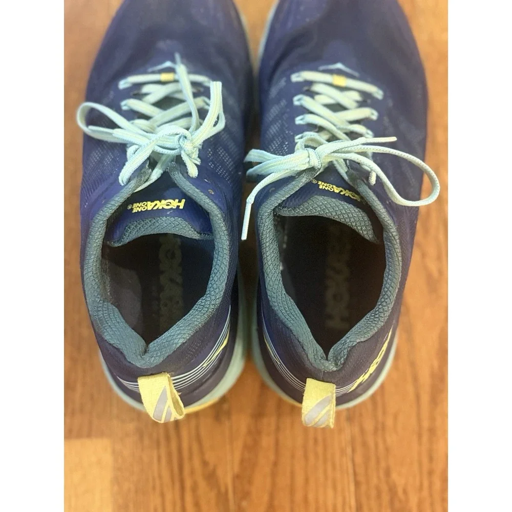 Hoka One One Challenger ATR 5 Womens 9 US Shoes Running Sneaker Blue Lace Up